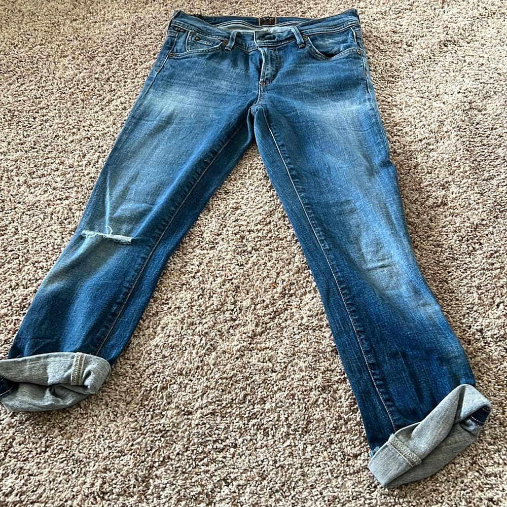 Citizens of humanity low rise cropped jeans